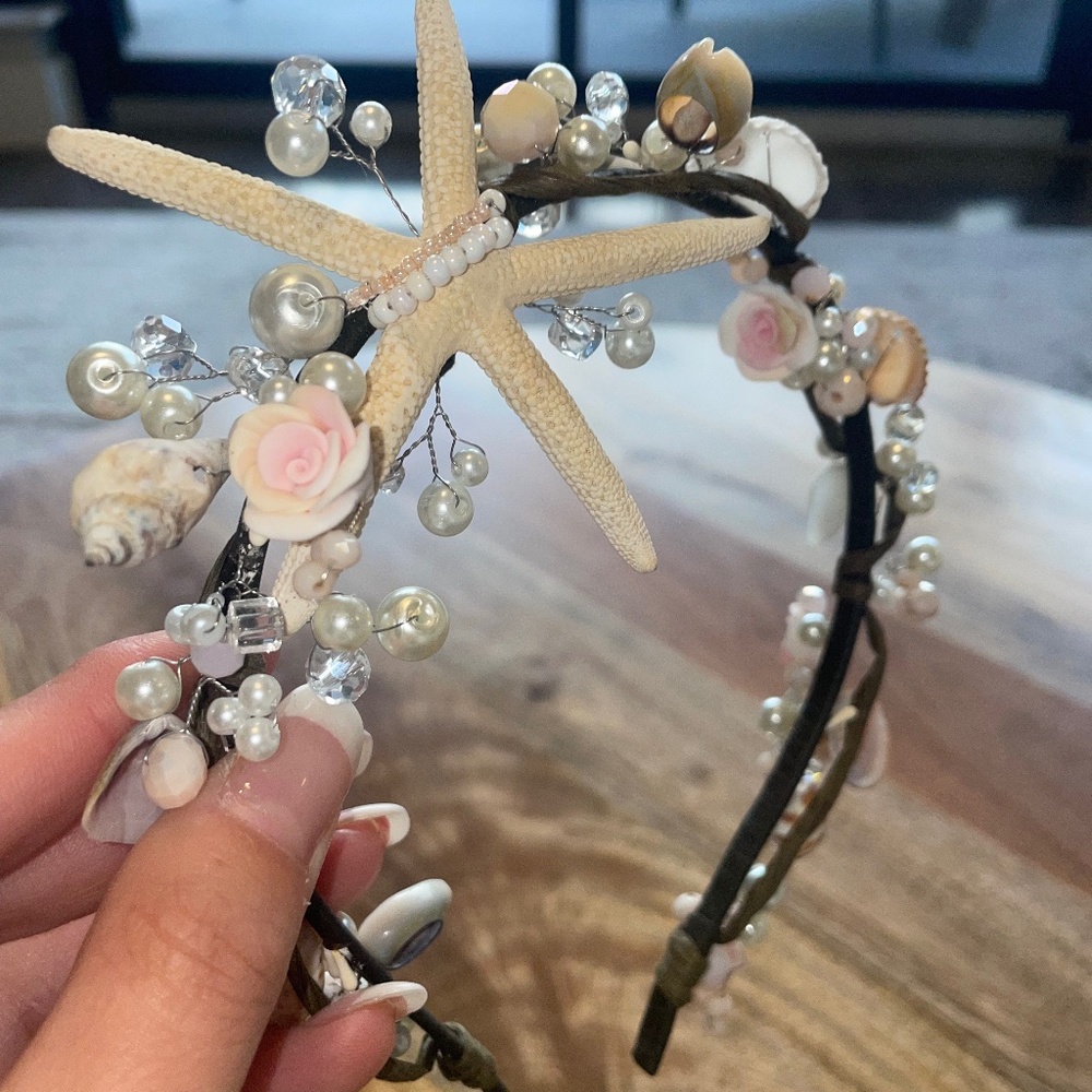 Beach Star Fish / Sea Shell Headband